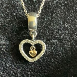 Pandora two tone necklaces